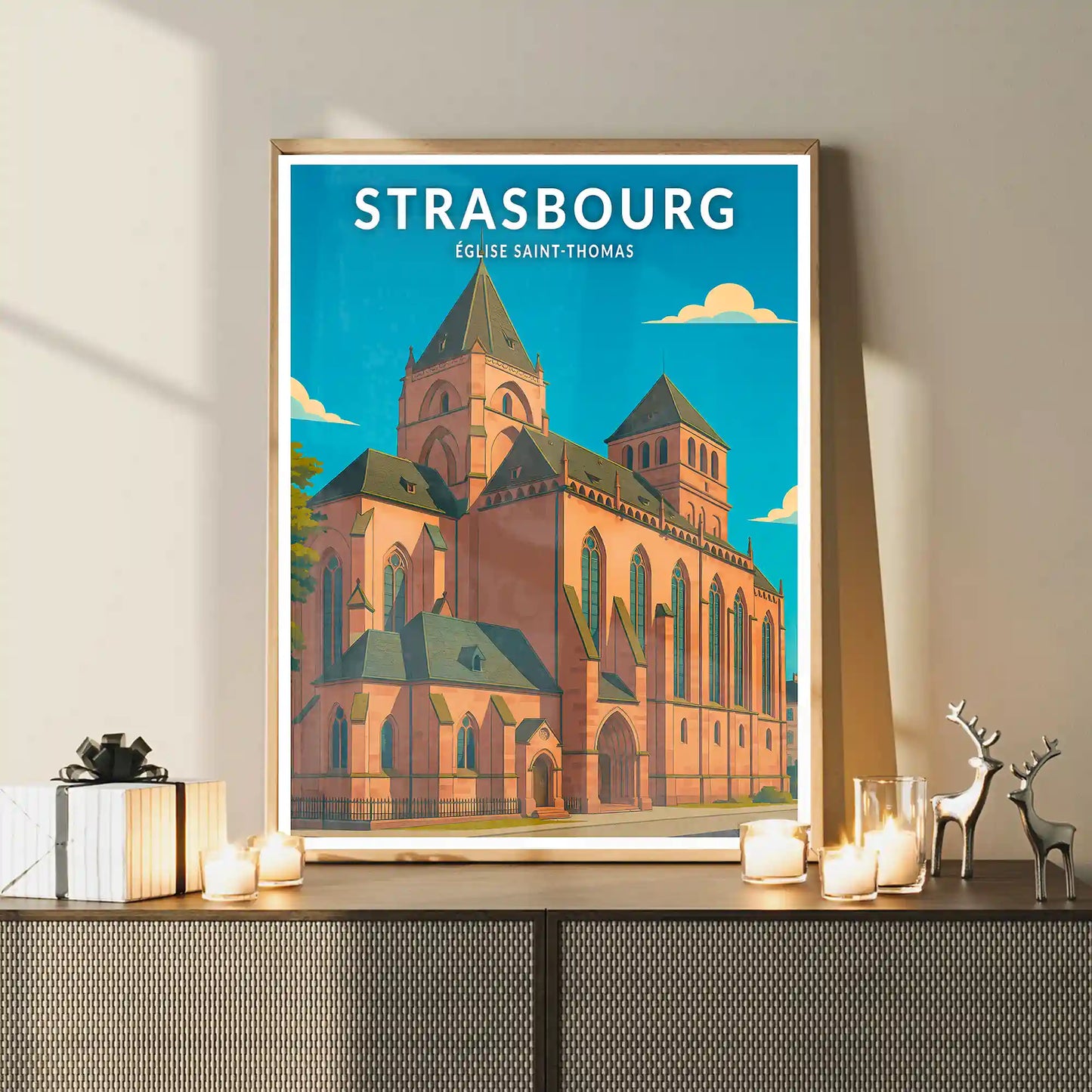 Affiche - Strasbourg - Église Saint-Thomas
