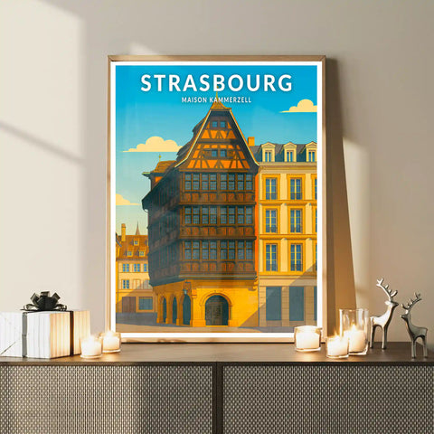 Affiche - Strasbourg - Maison Kammerzell