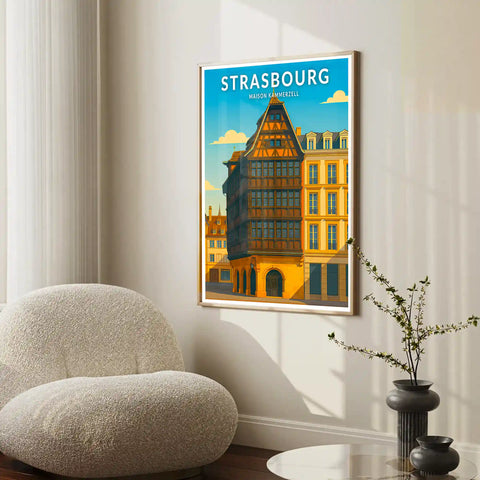 Affiche - Strasbourg - Maison Kammerzell