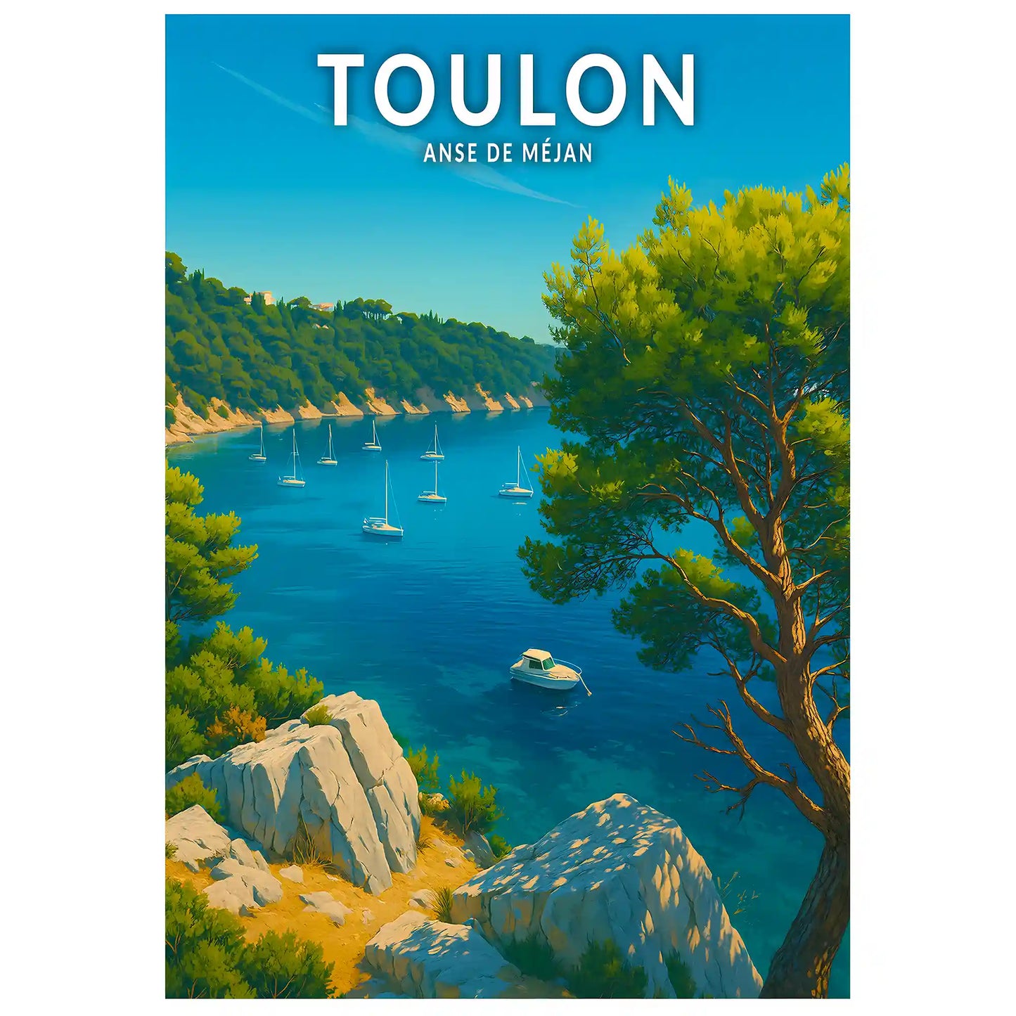 Affiche - Toulon - Anse de Méjan
