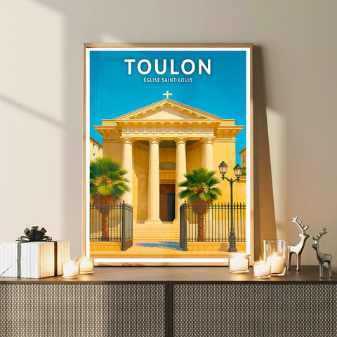 Affiche - Toulon - Église Saint-Louis