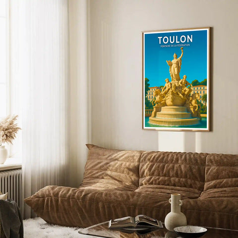 Affiche - Toulon - Fontaine de la Fédération