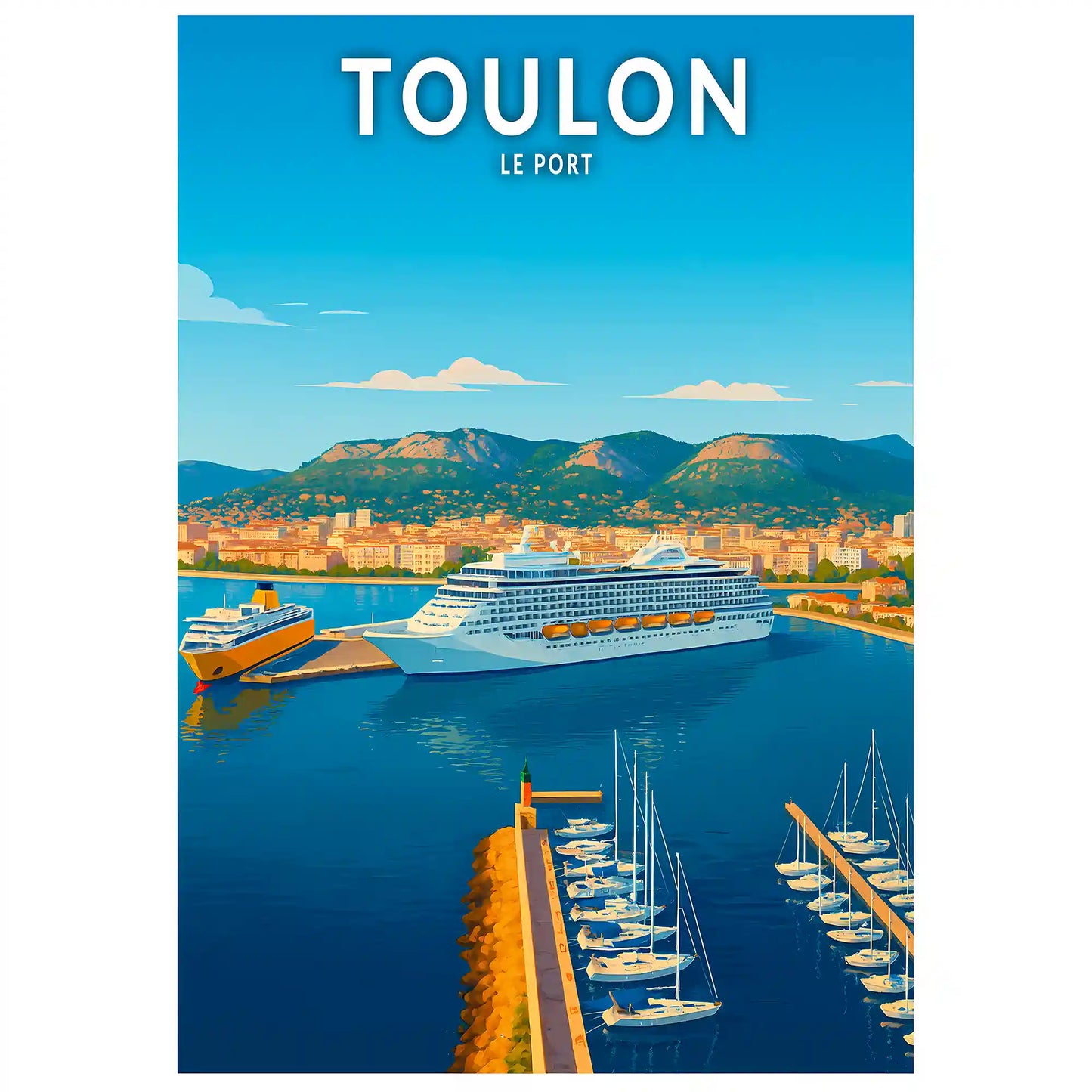 Affiche - Toulon - Le Port