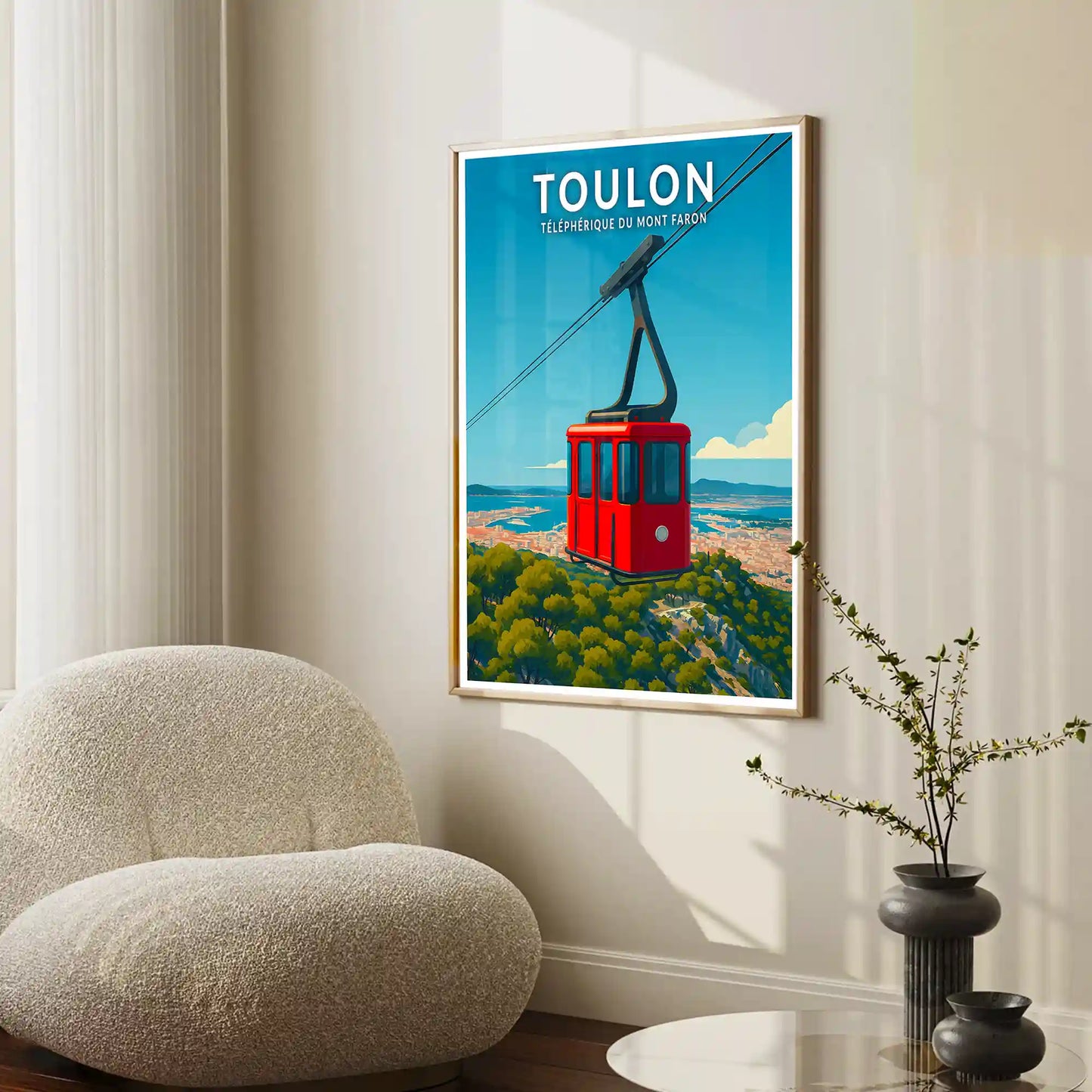 Affiche - Toulon - Téléphérique du Mont Faron