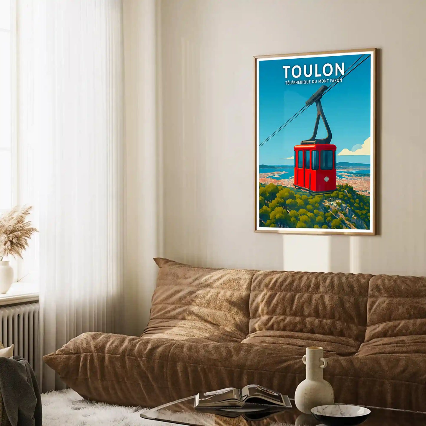 Affiche - Toulon - Téléphérique du Mont Faron