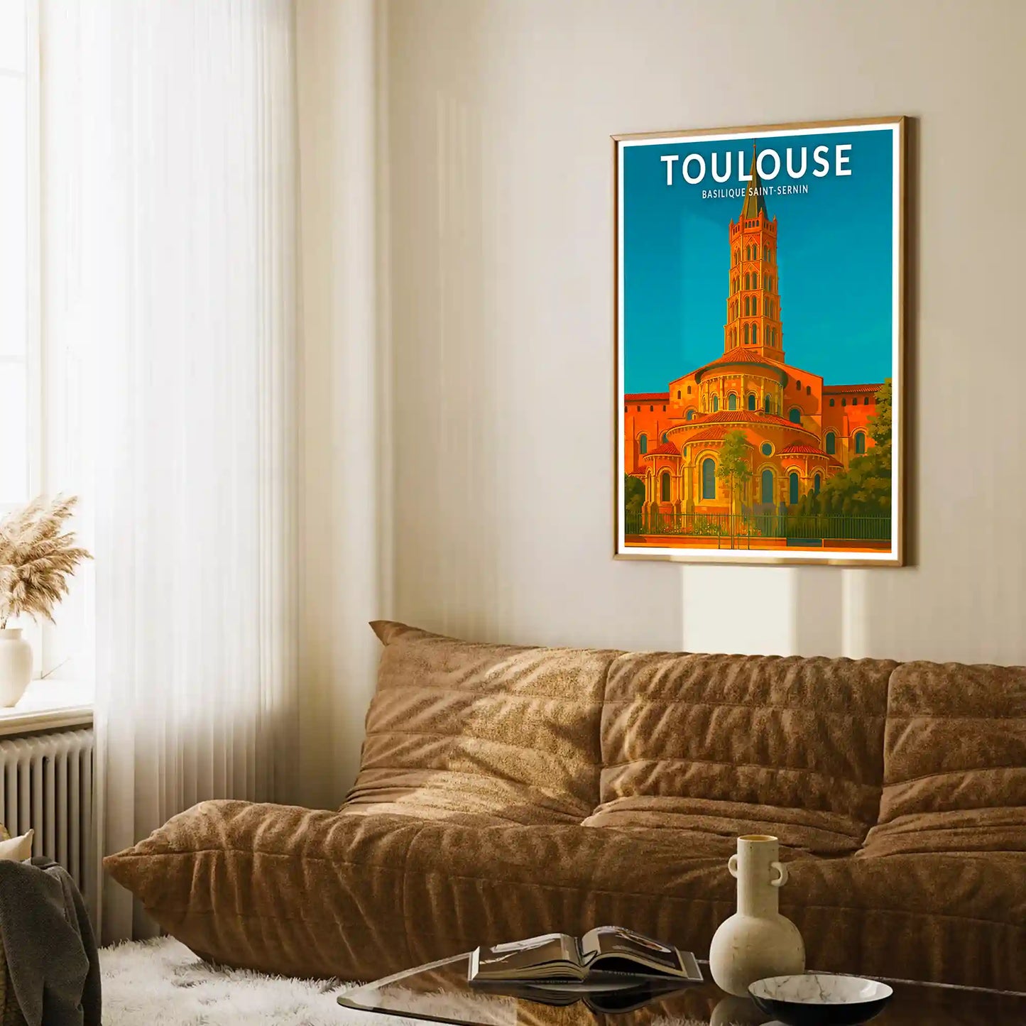 Affiche - Toulouse - Basilique Saint-Sernin