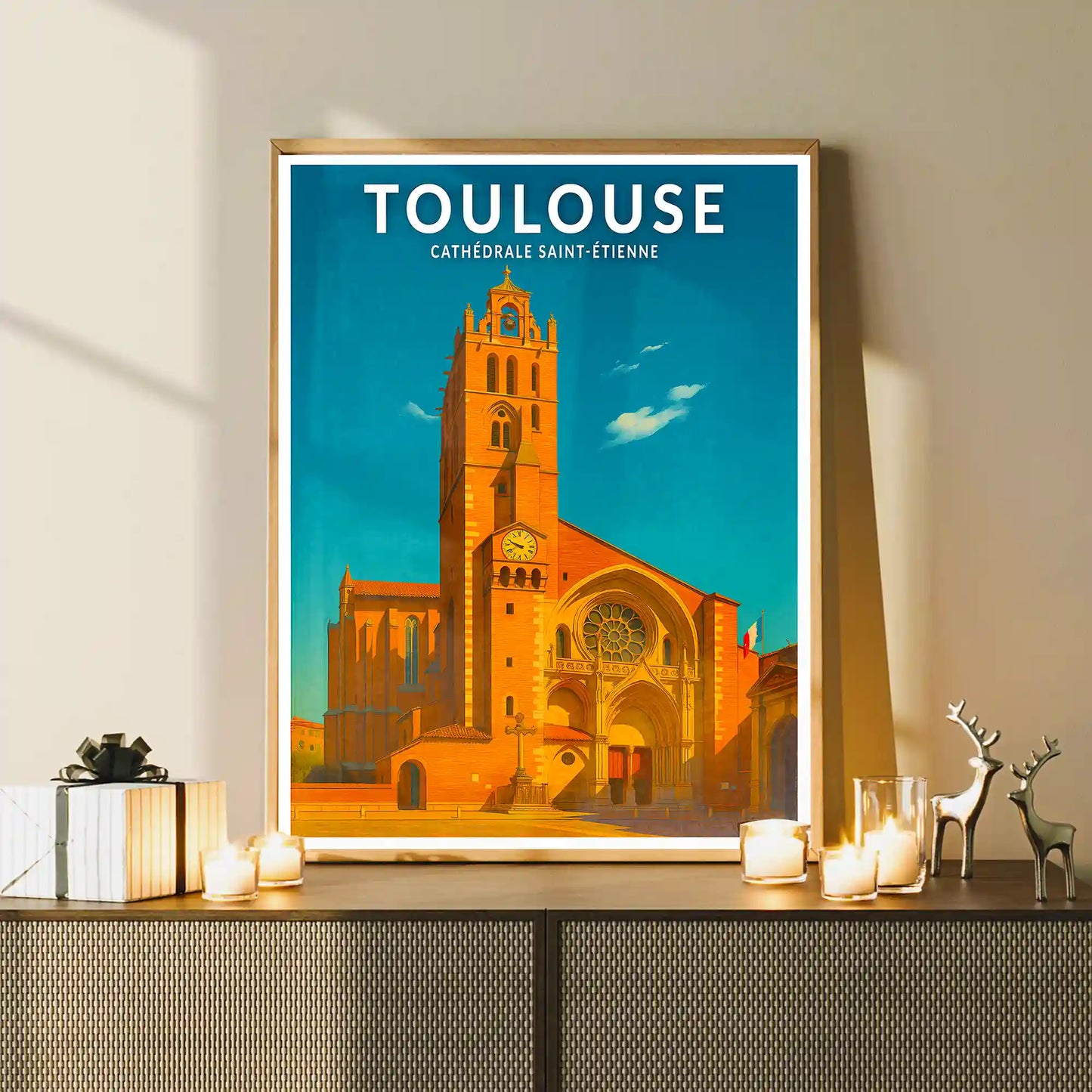 Affiche - Toulouse - Cathédrale Saint-Étienne