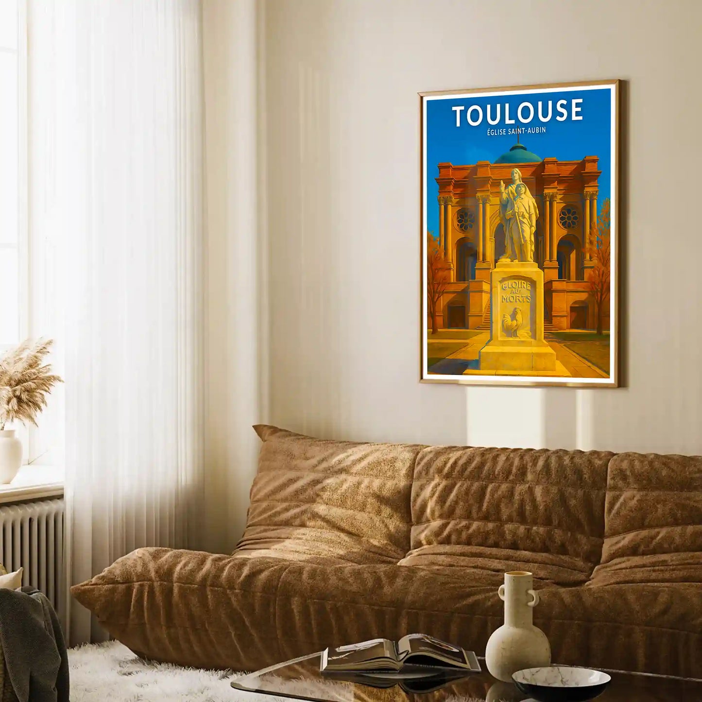 Affiche - Toulouse - Église Saint-Aubin