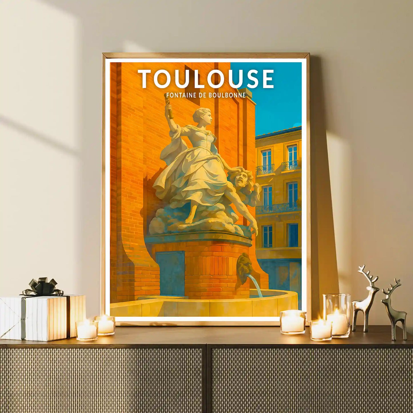 Affiche - Toulouse - Fontaine de Boulbonne