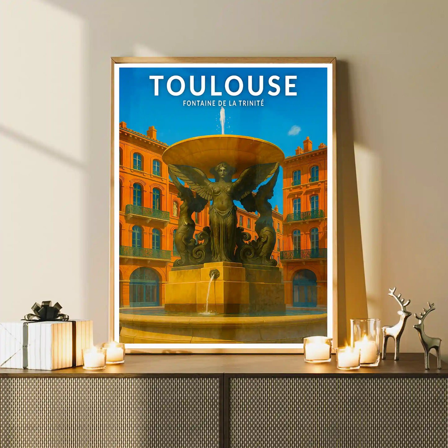 Affiche - Toulouse - Fontaine de la Trinité