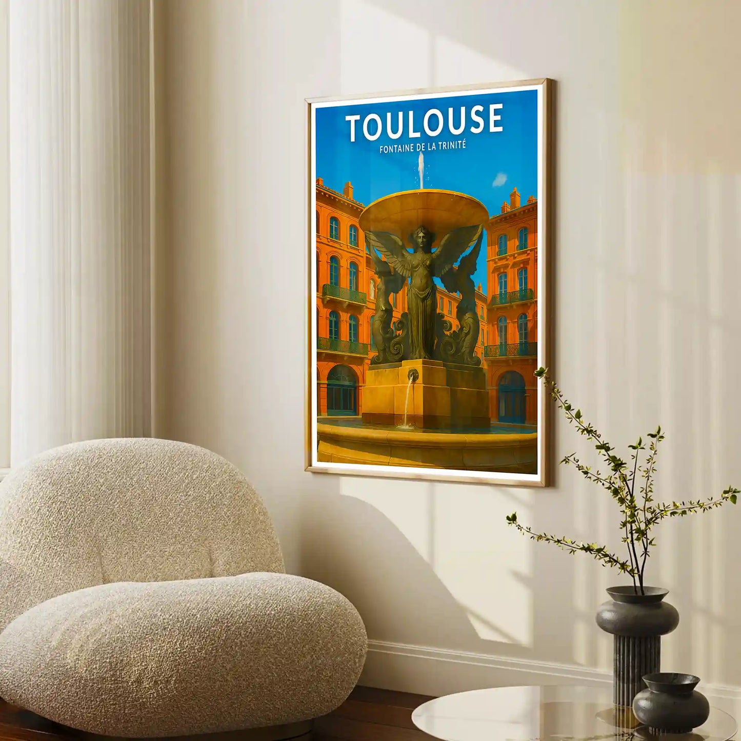 Affiche - Toulouse - Fontaine de la Trinité