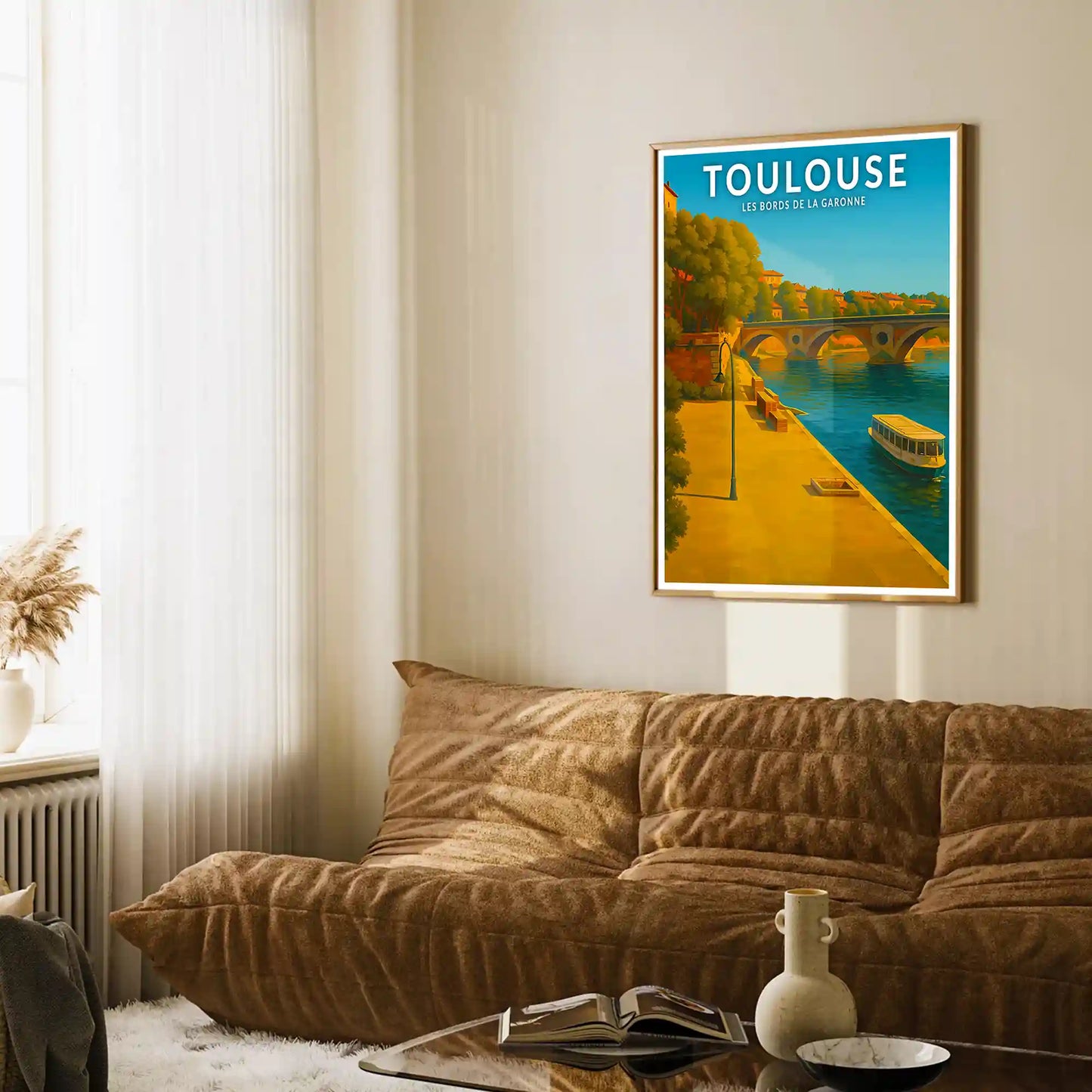 Affiche - Toulouse - Les bords de la Garonne