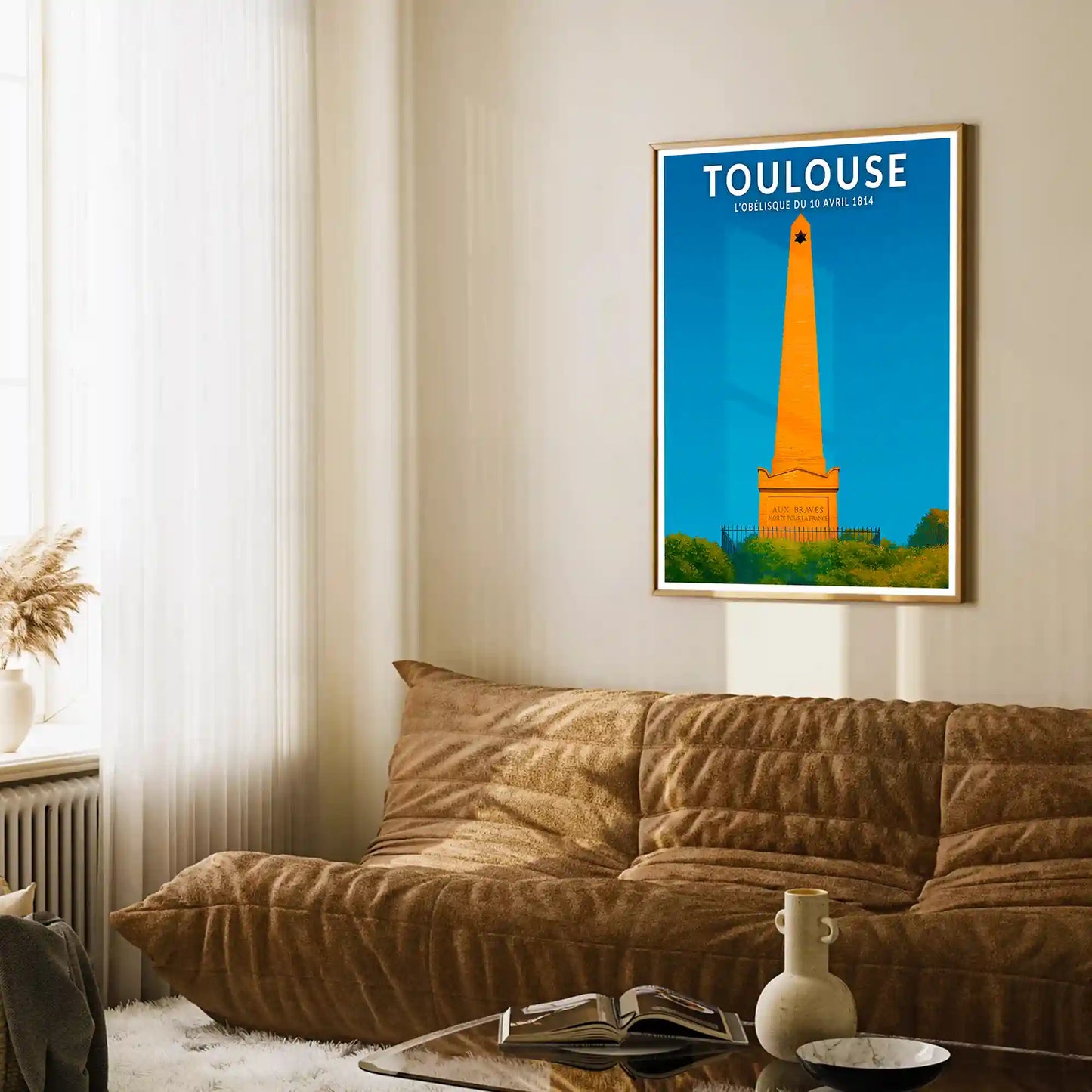 Affiche - Toulouse - L'Obélisque du 10 Avril 1814