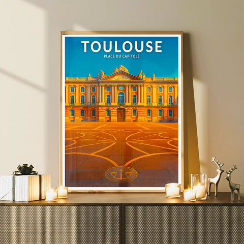 Affiche - Toulouse - Place du Capitole