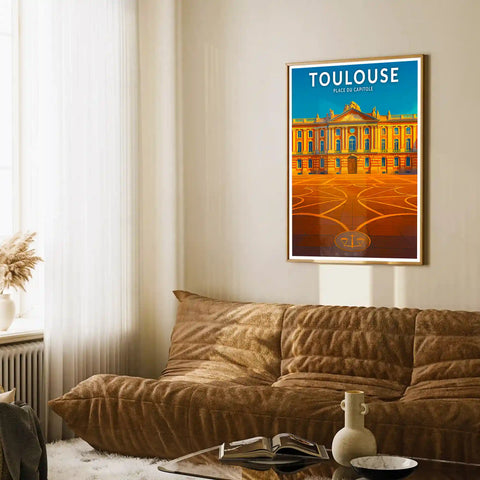 Affiche - Toulouse - Place du Capitole