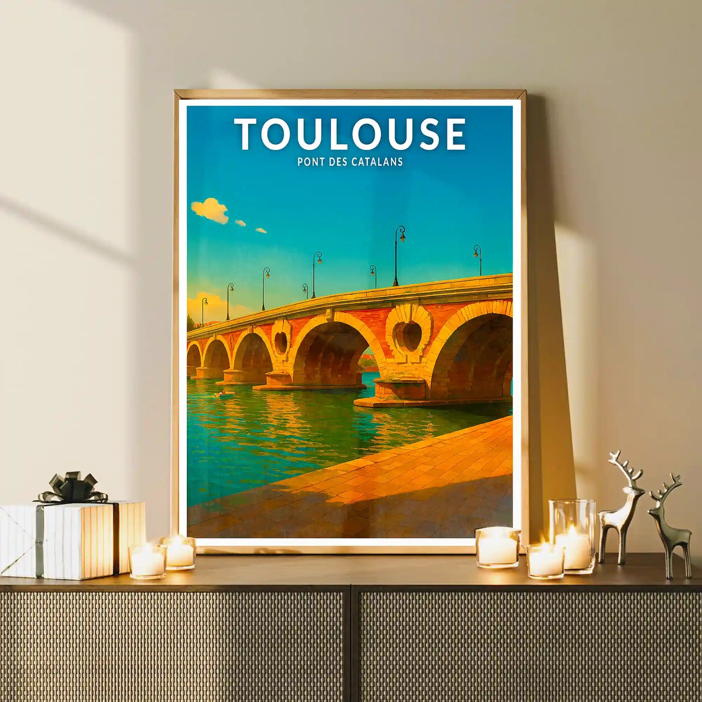 Affiche - Toulouse - Pont des Catalans