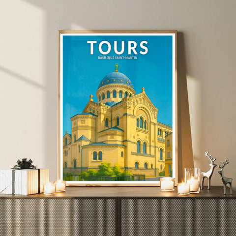Affiche - Tours - Basilique Saint-Martin