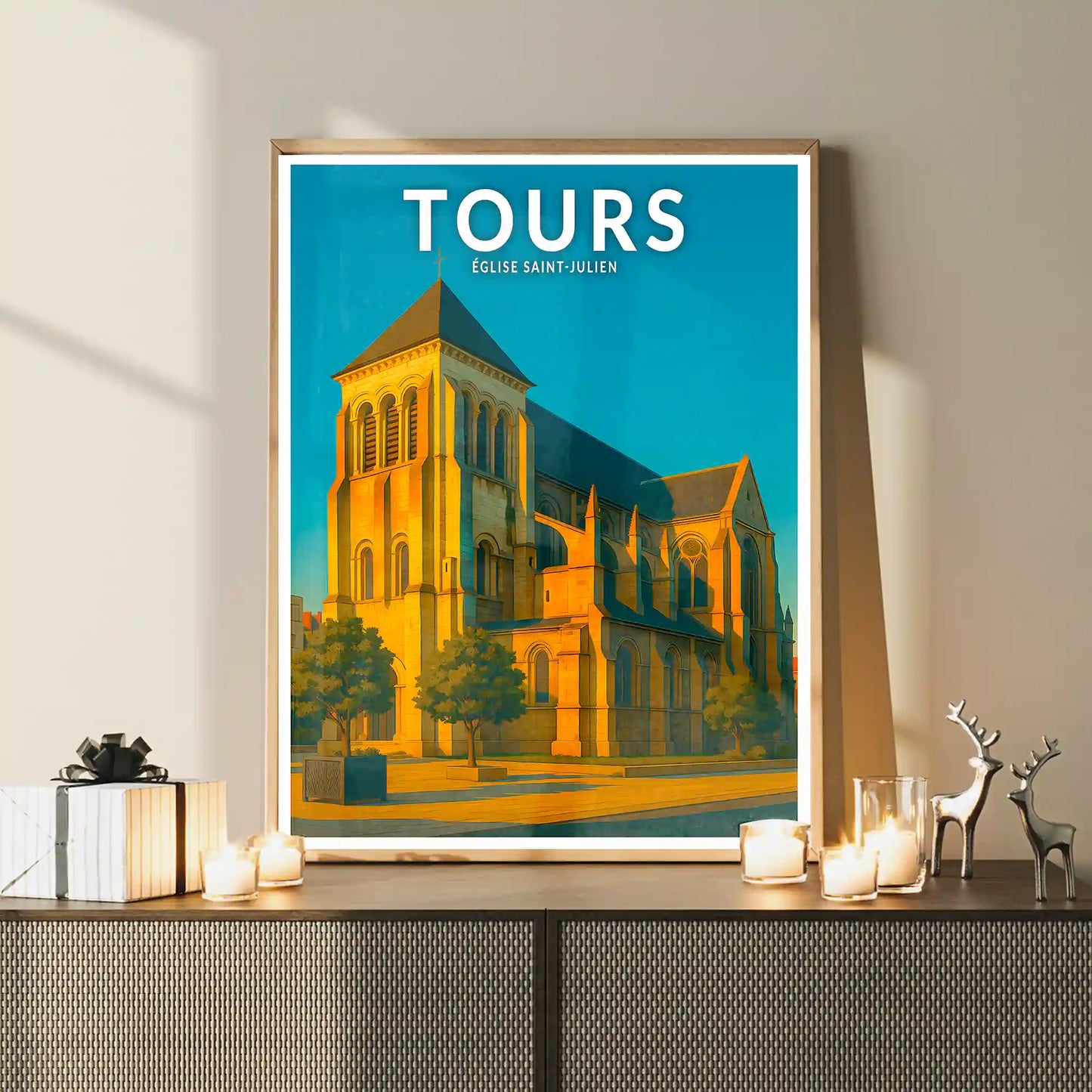 Affiche - Tours - Église Saint-Julien