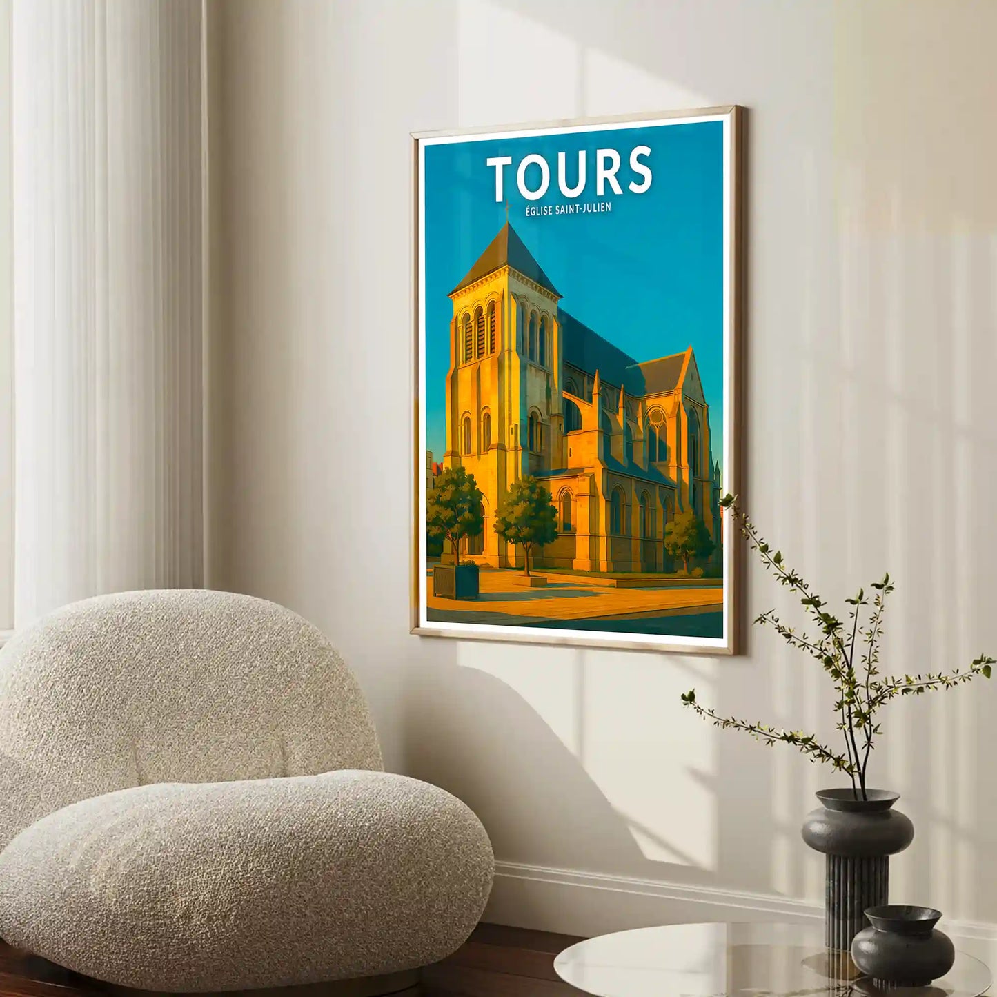 Affiche - Tours - Église Saint-Julien