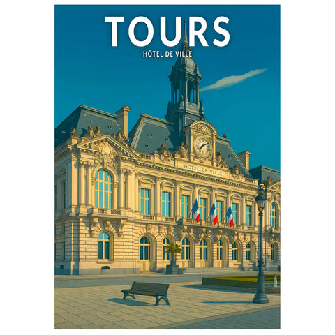 Affiche - Tours - Hôtel de Ville