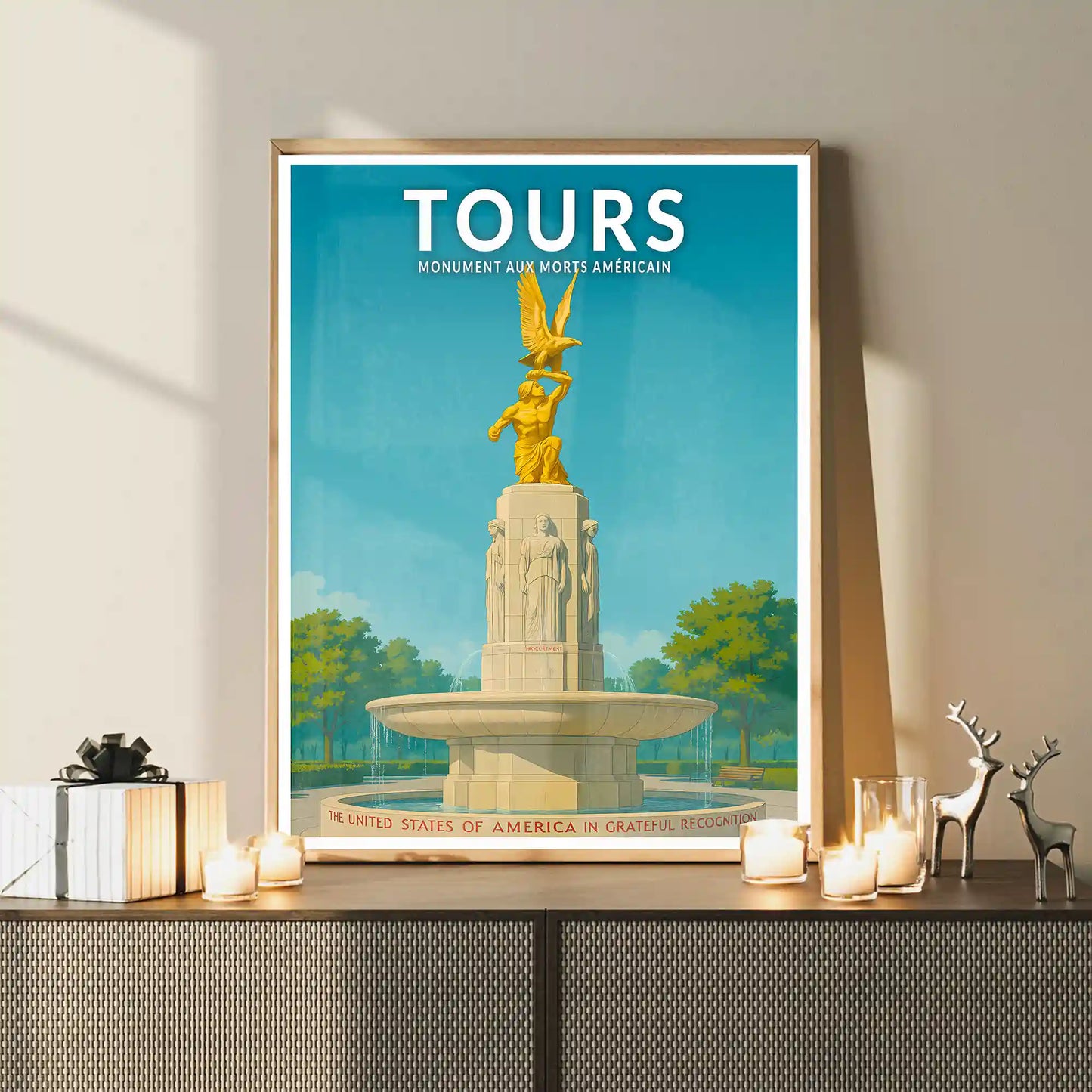 Affiche - Tours - Monument aux Morts Américain