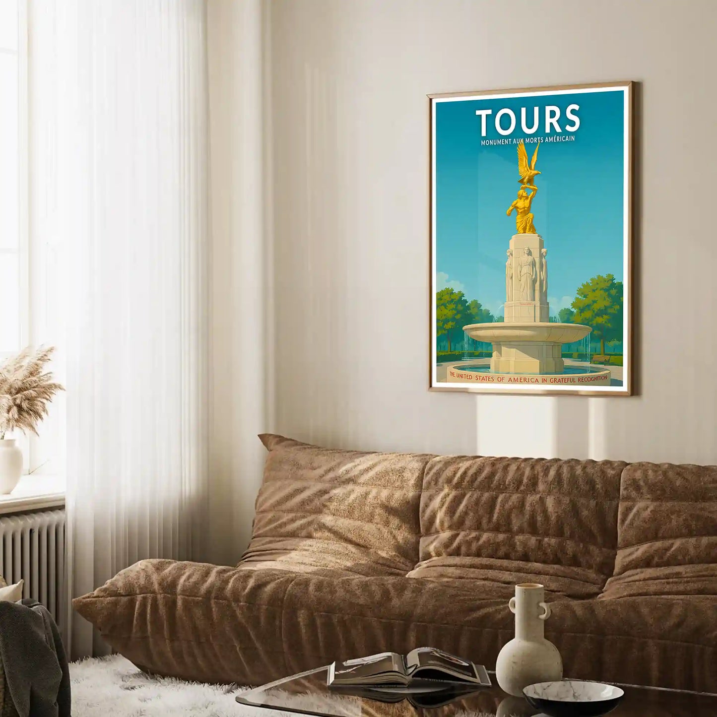 Affiche - Tours - Monument aux Morts Américain