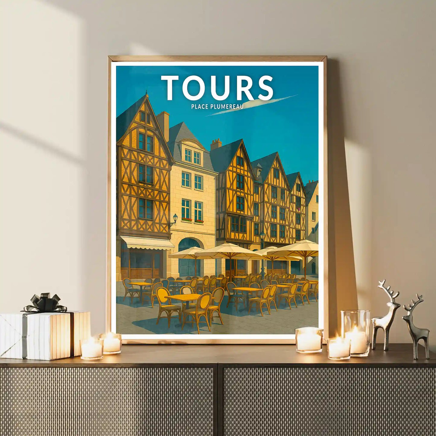 Affiche - Tours - Place Plumereau