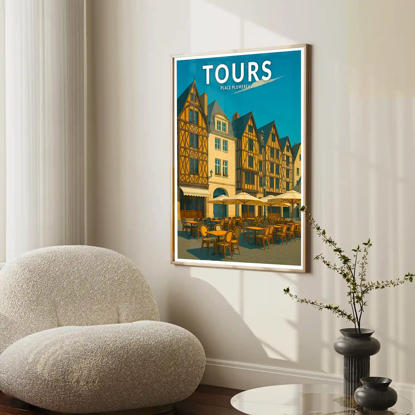 Affiche - Tours - Place Plumereau