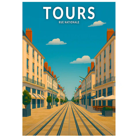 Affiche - Tours - Rue Nationale