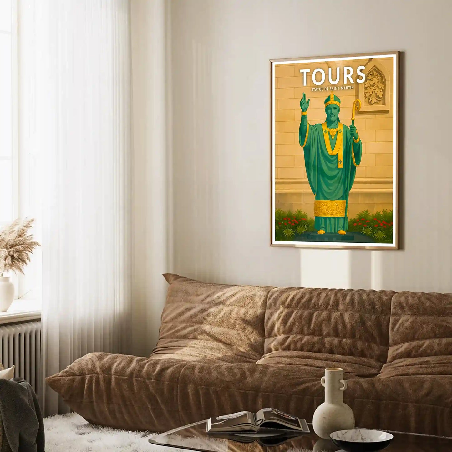 Affiche - Tours - Statue de Saint-Martin