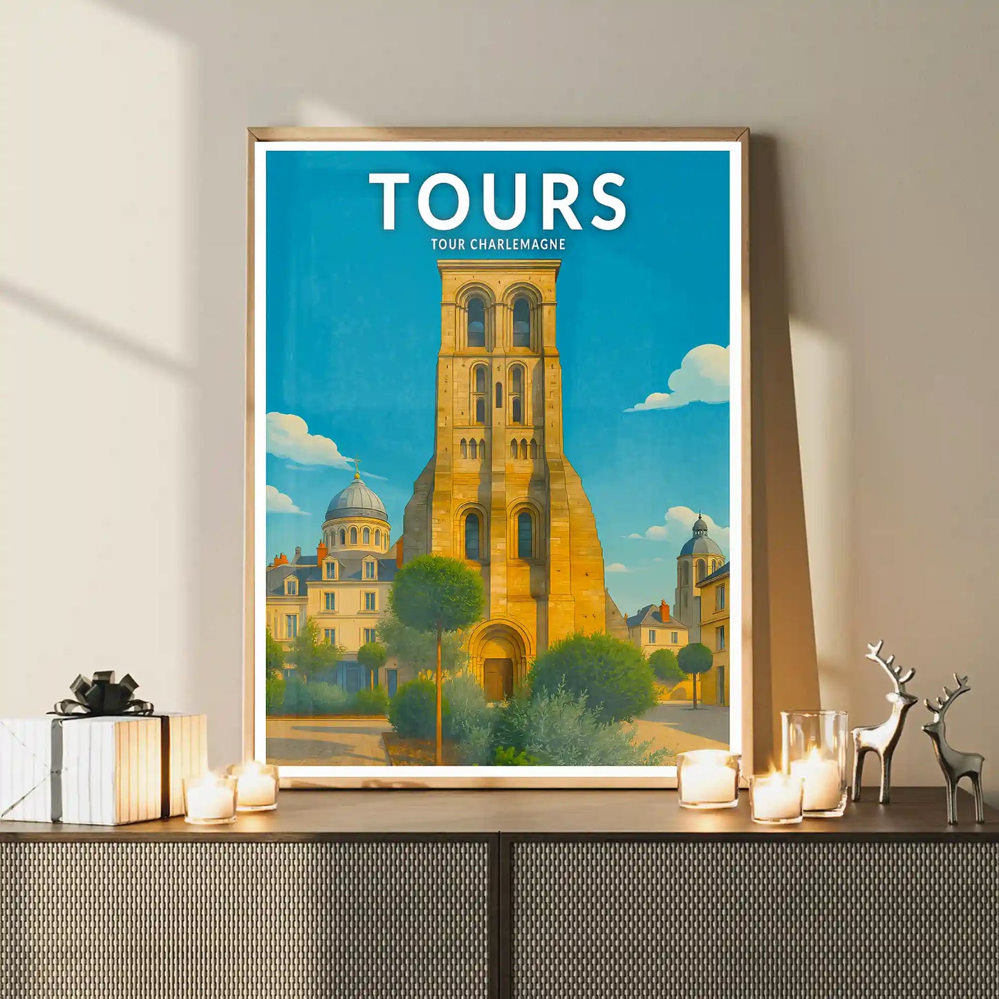 Affiche - Tours - Tour Charlemagne