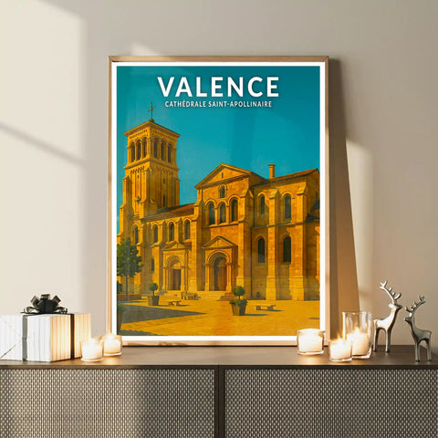 Affiche - Valence - Cathédrale Saint-Appolinaire