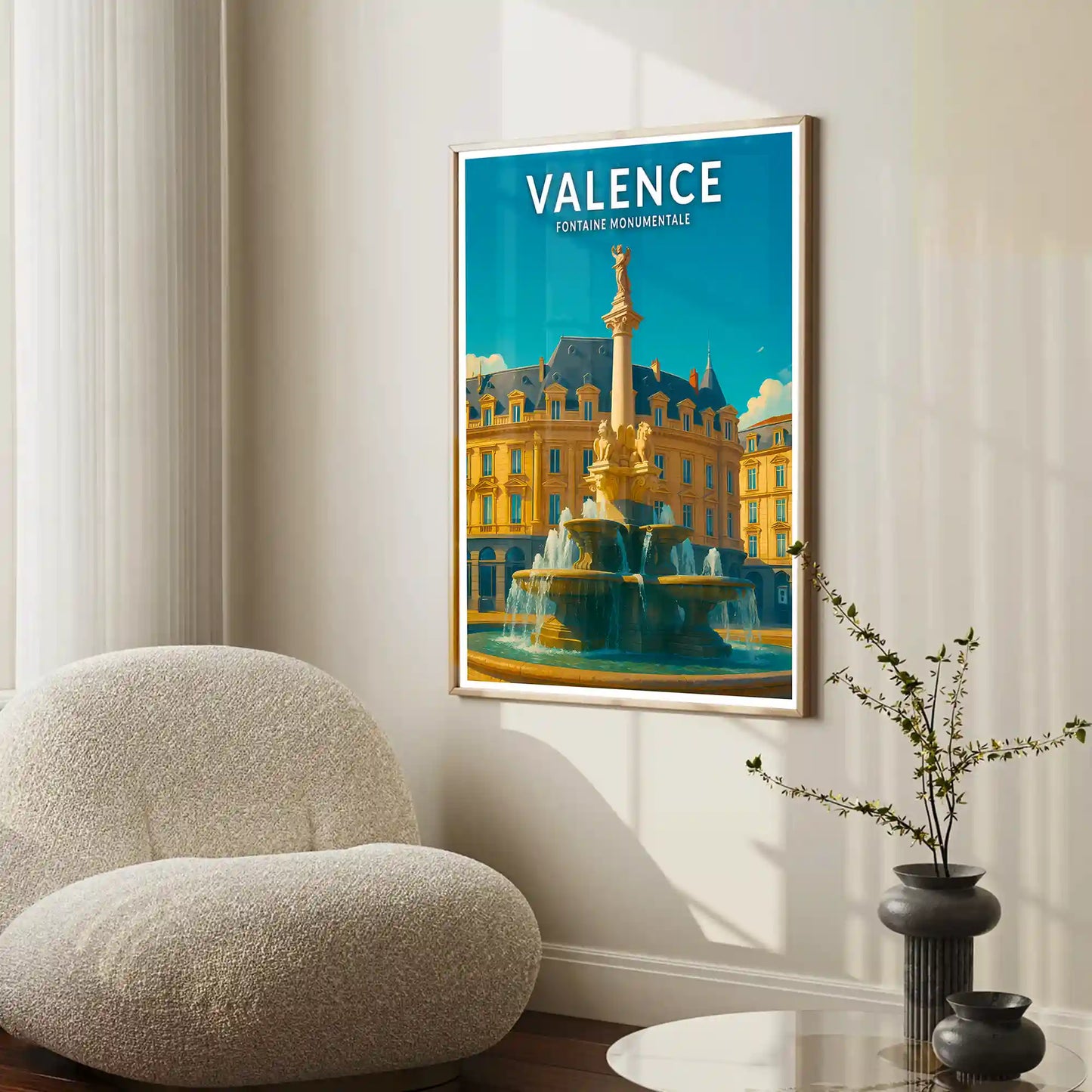 Affiche - Valence - Fontaine Monumentale