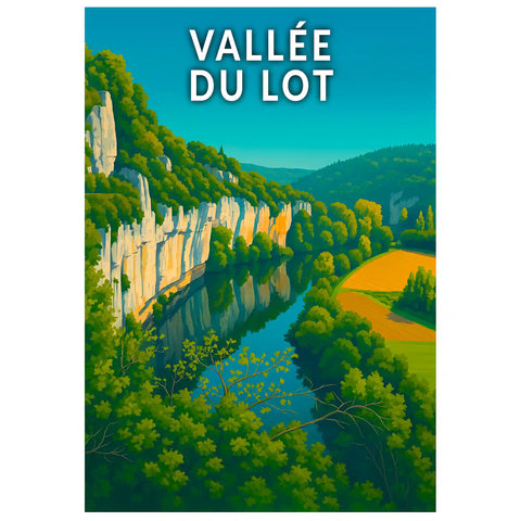 Affiche - Vallée du Lot