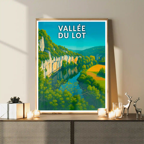 Affiche - Vallée du Lot