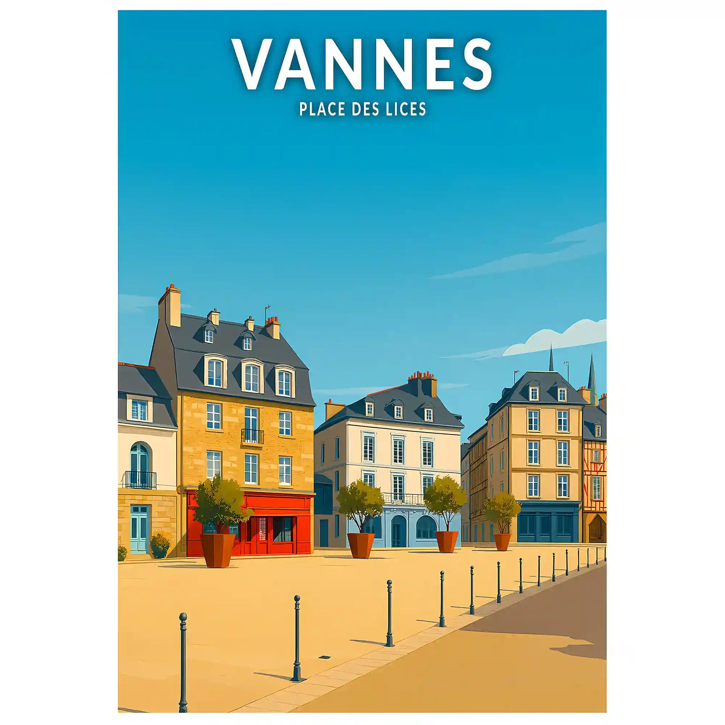 Affiche - Vannes - Place des Lices