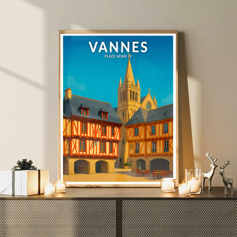 Affiche - Vannes - Place Henri IV
