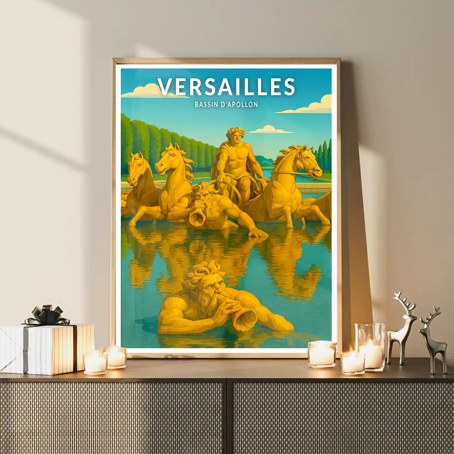 Affiche - Versailles - Bassin d'Apollon