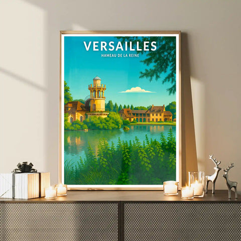 Affiche - Versailles - Hameau de la Reine