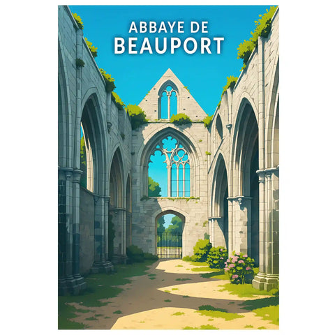 Affiche - Abbaye de Beauport