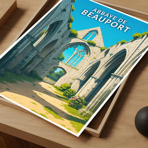 Affiche - Abbaye de Beauport