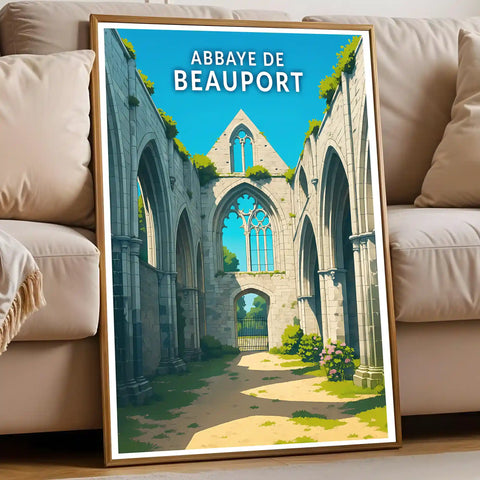 Affiche - Abbaye de Beauport