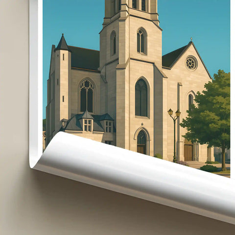 Affiche - Agen - Cathédrale Saint-Caprais