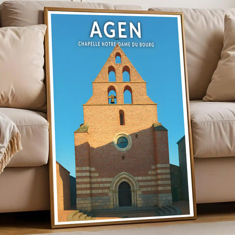Affiche - Agen - Chapelle Notre-Dame du Bourg
