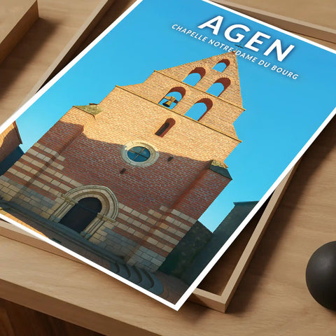 Affiche - Agen - Chapelle Notre-Dame du Bourg