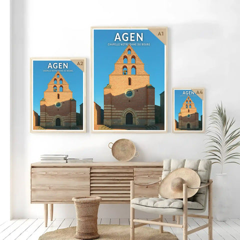 Affiche - Agen - Chapelle Notre-Dame du Bourg