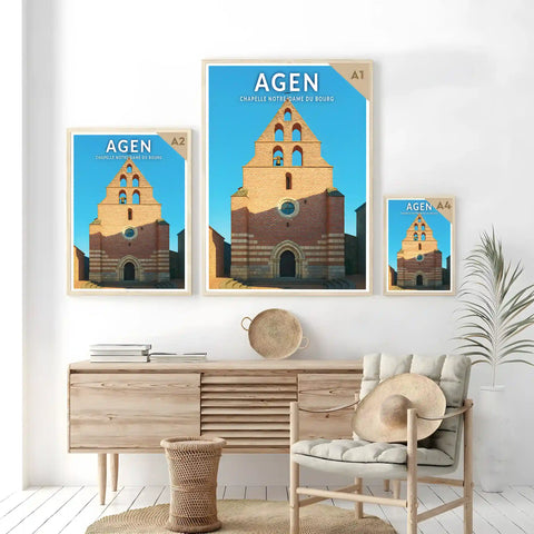Affiche - Agen - Chapelle Notre-Dame du Bourg