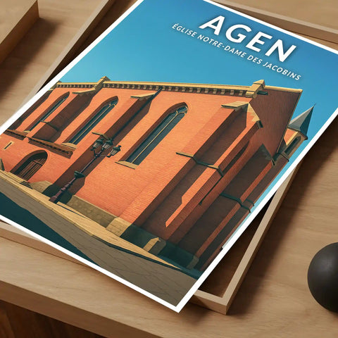 Affiche - Agen - Église Notre-Dame des Jacobins