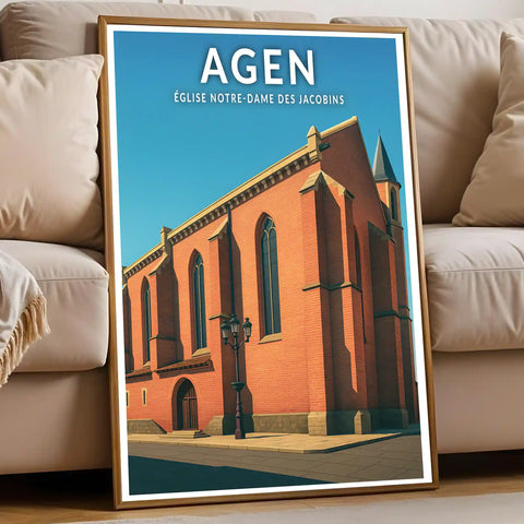 Affiche - Agen - Église Notre-Dame des Jacobins