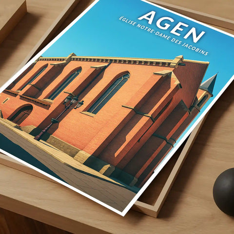Affiche - Agen - Église Notre-Dame des Jacobins